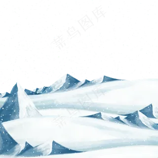 立冬节气场手绘场景