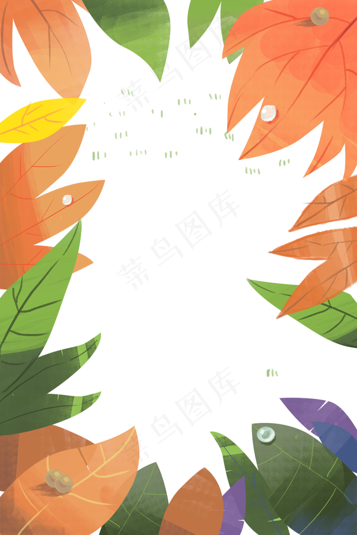 秋天树叶(1000X1499(DPI:300))psd模版下载