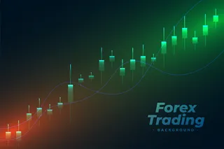 霓虹灯背景下的外汇交易