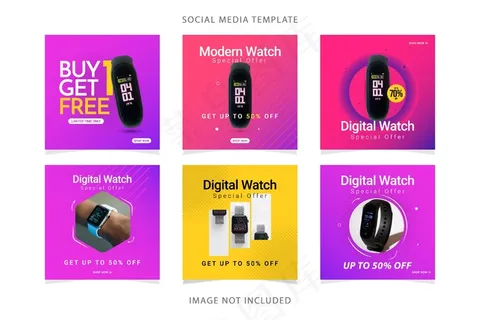 设置监视横幅banner销售模板。