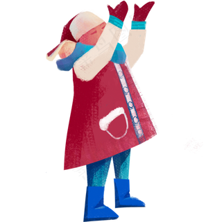 立冬冬天下雪人物