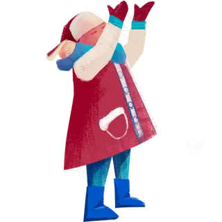 立冬冬天下雪人物