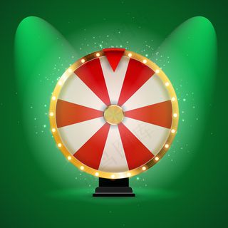 幸运之轮，幸运图标。插图