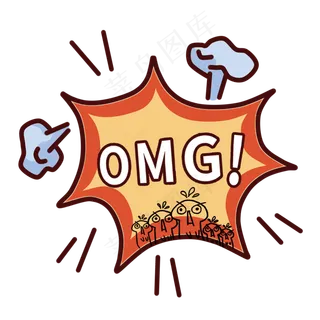 OMG卡通创意对话框