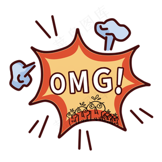 OMG卡通创意对话框