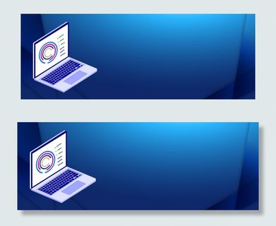 IT行业培训几何科技蓝色banner