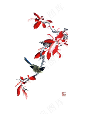 国画山水中国风高清免扣素材26