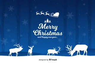 圣诞节概念与平面设计背景