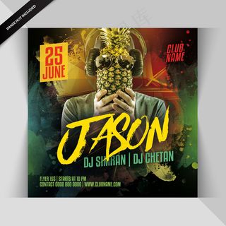 Dj派对宣传单,DM传单