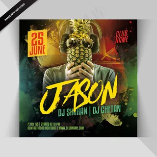 Dj派对宣传单,DM传单