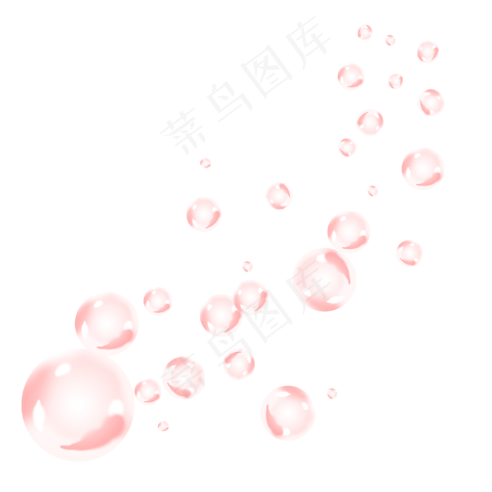 粉色泡泡气泡水泡(3000X3000(DPI:300))psd模版下载