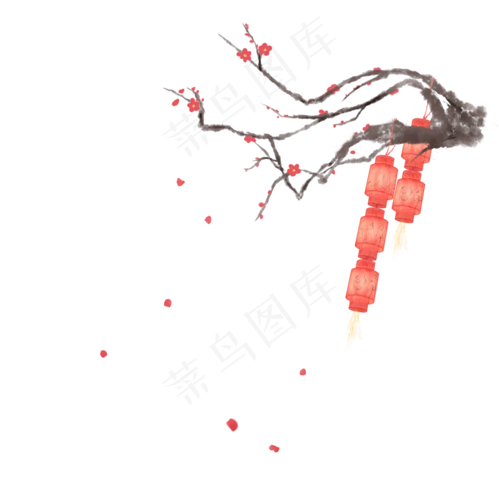 中国风梅花(2000X2000(DPI:299))psd模版下载