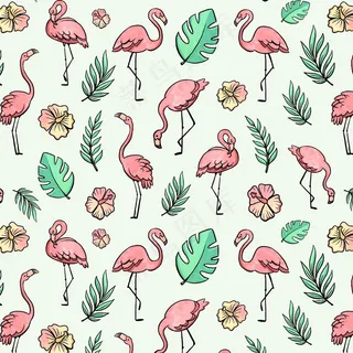 火烈鸟图案主题