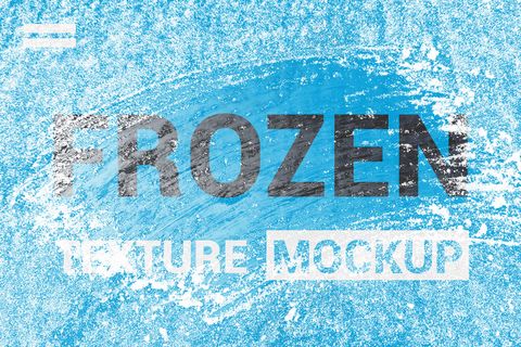 玻璃纹理模型样机上的刮痕霜