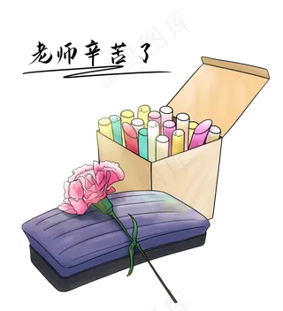 教师节礼物康乃馨粉笔