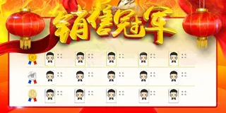 荣誉榜 精英榜 光荣榜海报