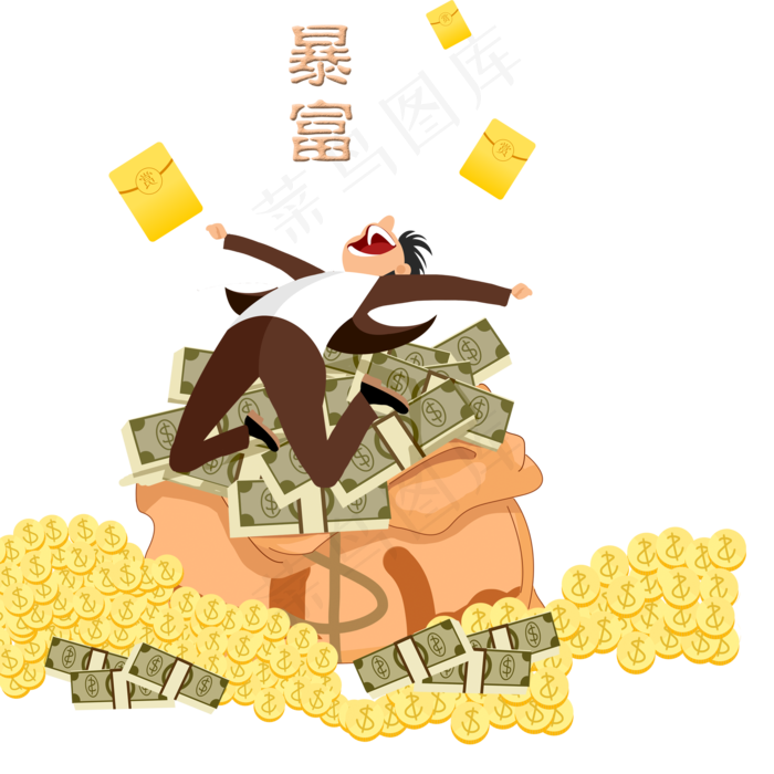 新年愿望暴富(2000X2000(DPI:300))psd模版下载