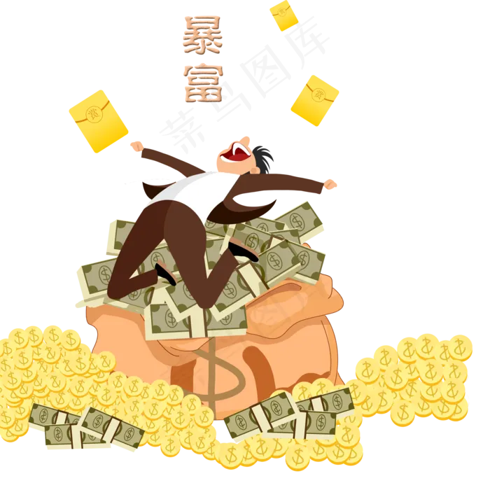 新年愿望暴富(2000X2000(DPI:300))psd模版下载