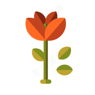 金秋卡通可爱矢量叶子元素