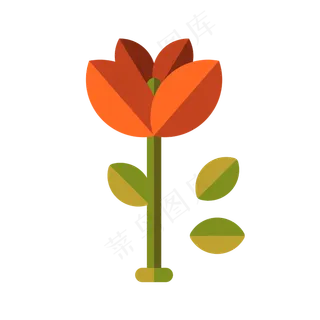 金秋卡通可爱矢量叶子元素