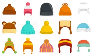 冬季头饰图标集