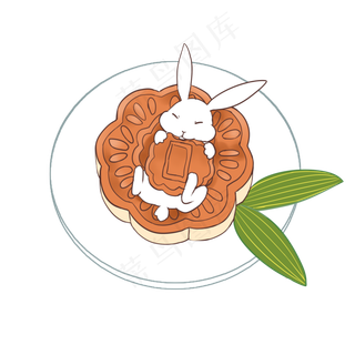 中秋节玉兔月饼