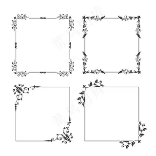 带装饰品的复古框架系列
