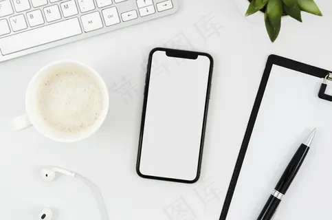 平板剪贴板和智能手机模型样机