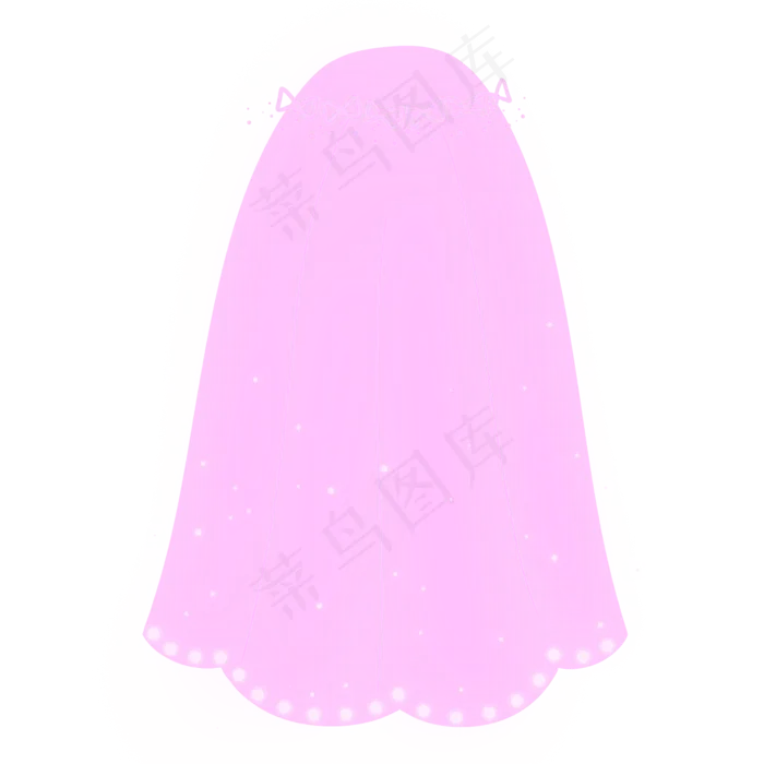 粉紫色治愈婚礼头纱(2000X2000(DPI:300))psd模版下载