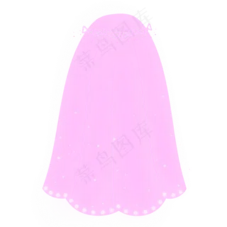 粉紫色治愈婚礼头纱