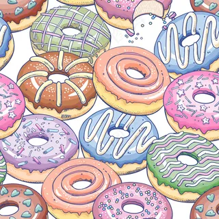 无缝模式与甜甜圈。