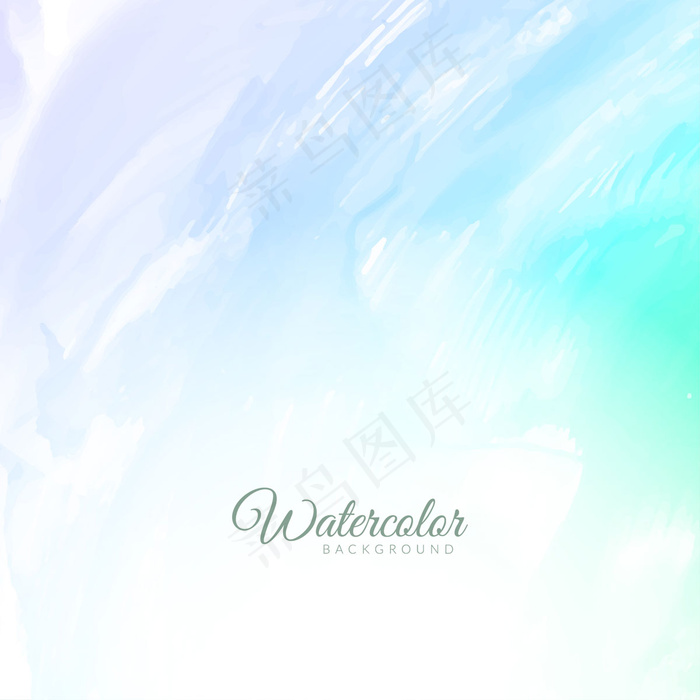 柔和的蓝色水彩背景