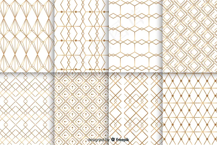 豪华几何图案包eps,ai矢量模版下载