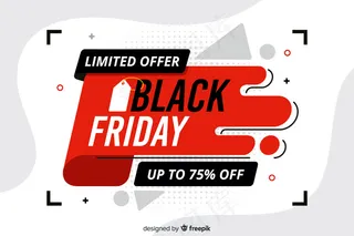 平面设计黑色星期五限量优惠横幅banner