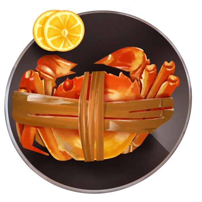 美味美食大闸蟹(2000X2000(DPI:72))psd模版下载