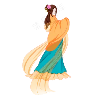 七夕佳节人物元素设计