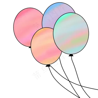七夕流彩气球