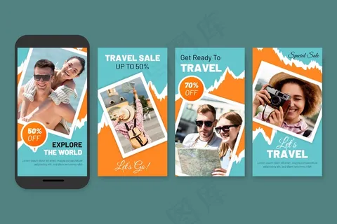 旅行销售社交媒体故事包 旅行销售社交媒体故事包