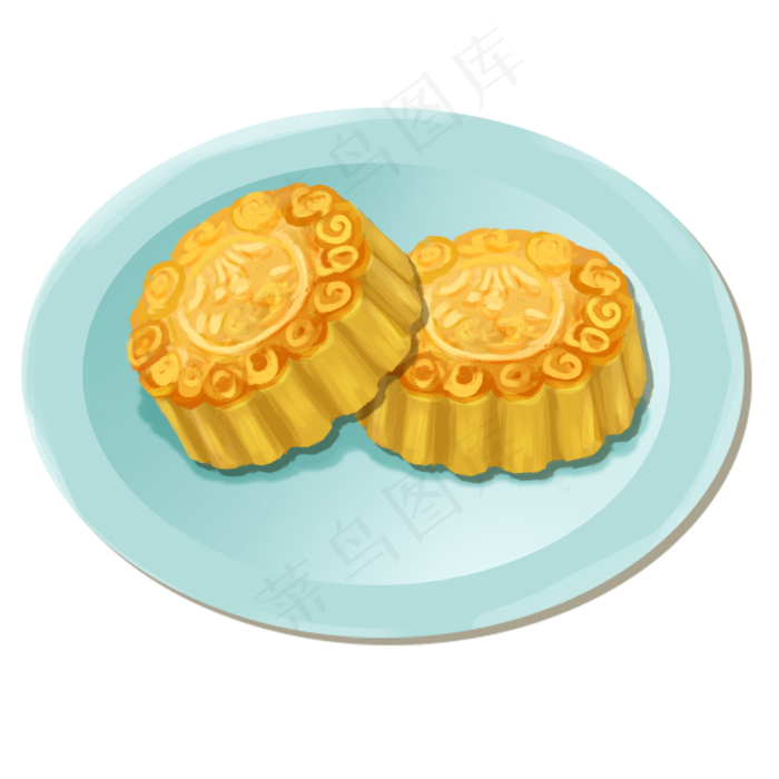 中秋节效果设计月饼