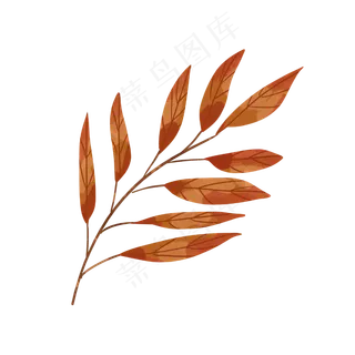 秋天的叶子红色