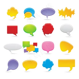 语音气泡图标集