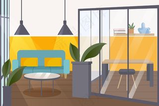 办公室-视频会议背景