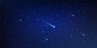 美丽的背景银河系插图，彗星、星尘和明亮闪亮的恒星照亮了太空