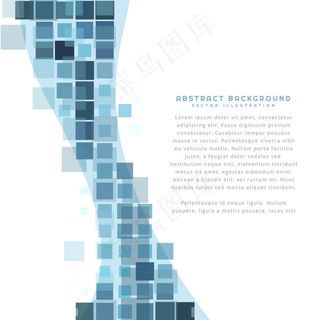 蓝色mosiac背景模板