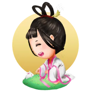 中秋节嫦娥和兔子 中秋节嫦娥和兔子