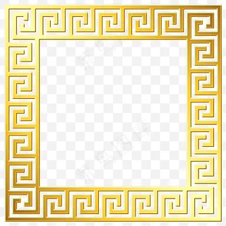 传统复古金希腊装饰，曲流