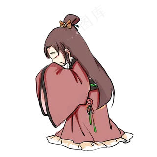 重阳节祭祖古装小人