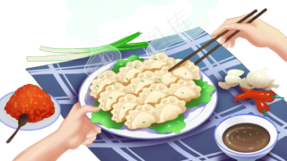 立冬冬天冬至饺子养生进补