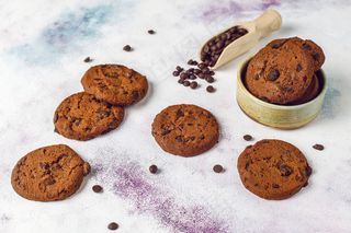 巧克力片无麸质饼干。