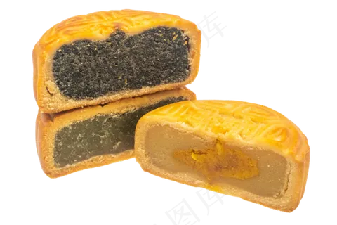 切开中秋节月饼